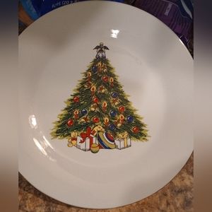 Set of vintage Christmas dishes